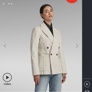 G-Star Raw originals double breasted blazer size small
